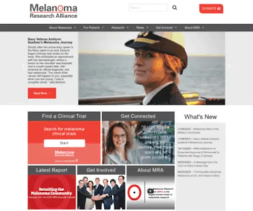Melanomaresearchalliance.org(Melanoma Research Alliance) Screenshot