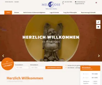 Melarose-Fengshuihotel.de(Melarose Feng Shui Hotel Berlin) Screenshot