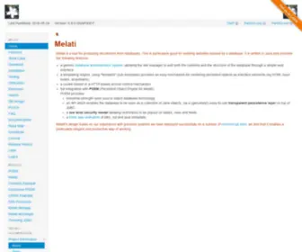 Melati.org(Java SQL Website Development Engine) Screenshot