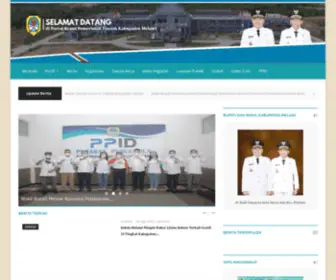 Melawikab.go.id(Website Portal Resmi Pemerintah Kabupaten Melawi) Screenshot