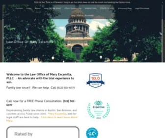 Melawoffice.com(The Law Office of Mary Escamilla) Screenshot