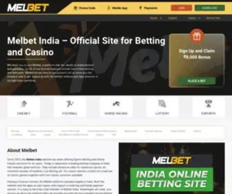 Melbet-India.in Screenshot