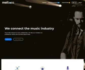 Melboss.com(We connect the Music Industry) Screenshot