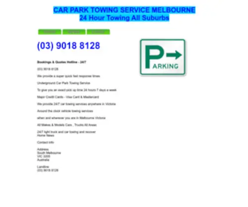 Melbourne-Towing-Service.com.au((03) 9018 8128 Bookings & Quotes Hotline) Screenshot