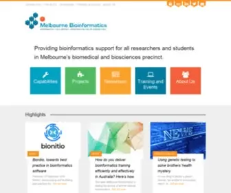 Melbournebioinformatics.org.au(Melbourne Bioinformatics) Screenshot