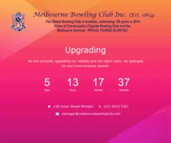 Melbournebowlingclub.com(Lawn bowls competition or recreational) Screenshot