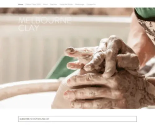 Melbourneclay.com.au(Melbourne Clay (formally Merrcator Ceramics School)) Screenshot