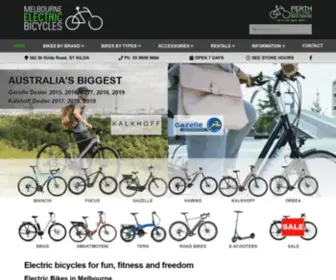 Melbourneelectricbicycles.com.au(Electric Bike Melbourne) Screenshot