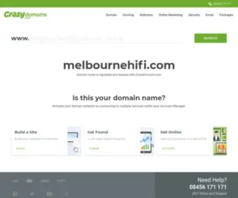 Melbournehifi.com(Crazy Domains) Screenshot