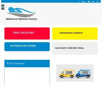 Melbournemattressfactory.com.au(Mattress Sale) Screenshot