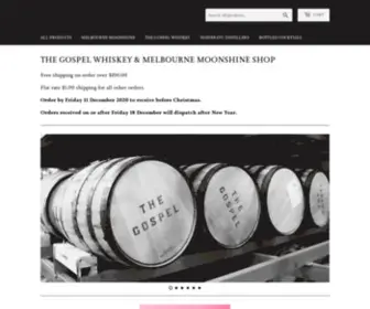 Melbournemoonshineshop.com(Melbourne Moonshine & The Gospel Whiskey Shop) Screenshot