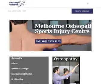 Melbourneosteopathycentre.com.au(Melbourne Osteopathy Sports Injury Centre) Screenshot