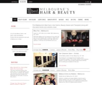 Melbournes10Best.com.au(Melbourne's 10 Best Hair & Beauty) Screenshot