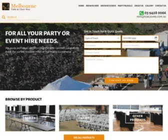 Melbournetableandchairhire.com.au(Melbourne Table & Chair Hire) Screenshot