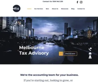 Melbournetaxadvisory.com(Melbourne Tax Advisory) Screenshot