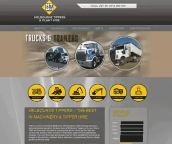 Melbournetippers.com.au(Plant Hire Melbourne) Screenshot