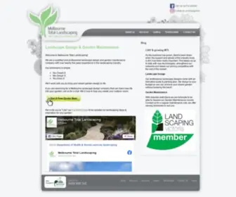 Melbournetotallandscaping.com.au(Landscaping Melbourne) Screenshot