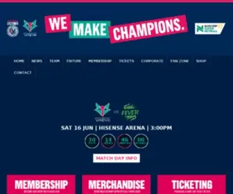 Melbournevixens.com.au(Melbourne Vixens) Screenshot