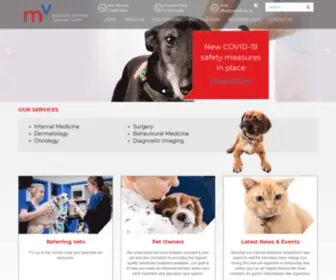 Melbvet.com.au(MVSC Melbourne Veterinary Specialist Centre) Screenshot