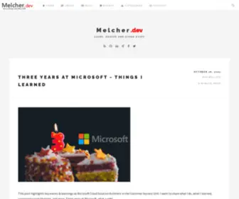 Melcher.it(Azure, DevOps, Cloud Architecture and other stuff) Screenshot