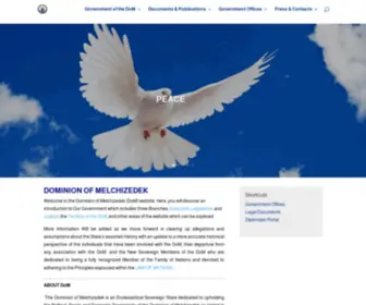 Melchizedek.com(Government of the Dominion of Melchizedek) Screenshot