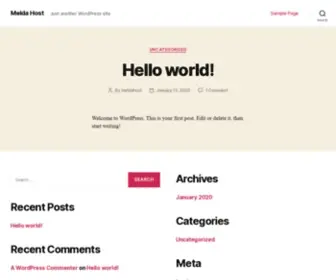 Meldahost.com(Just another WordPress site) Screenshot