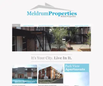 Meldrumproperties.com(Apartments and Storage) Screenshot