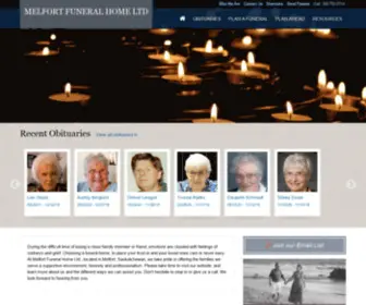 Melfortfuneralhome.com(MELFORT FUNERAL HOME LTD) Screenshot