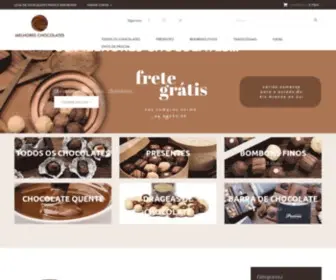 Melhoreschocolates.com.br(Loja de Chocolate Finos) Screenshot