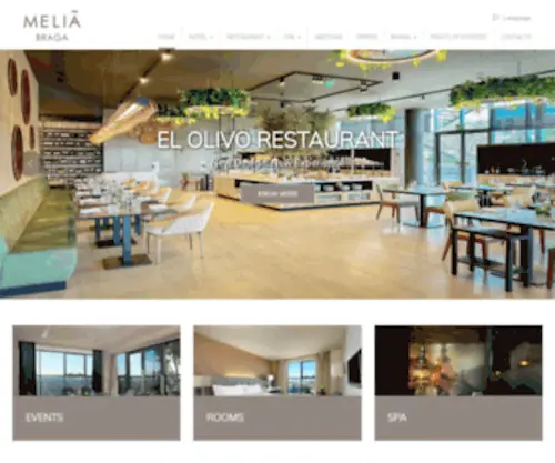 Meliabraga.com(Meliá braga hotel & spa) Screenshot