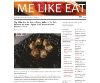 Melikeeat.com(ME LIKE EAT) Screenshot