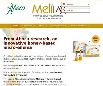 Melilax.com(Promotes bowel movement and protects the rectal mucosa) Screenshot