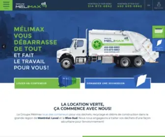 Melimax.com(Location de conteneurs) Screenshot