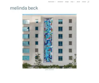 Melindabeck.com(Illustration and design) Screenshot