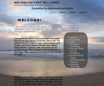 Melindahalfordcounseling.com(Counselor in Swannanoa) Screenshot