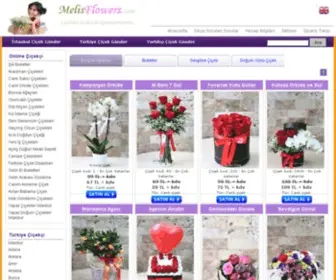 Melisflowers.com(Online Çiçekçi) Screenshot