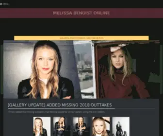 Melissa-Benoist.com(Melissa Benoist Online) Screenshot