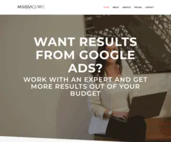 Melissaclarkedigital.com(Google Ads Consultant Brisbane) Screenshot