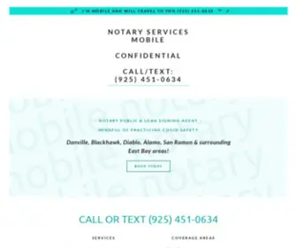 Melissahickeynotary.com(Notary Services by Melissa) Screenshot