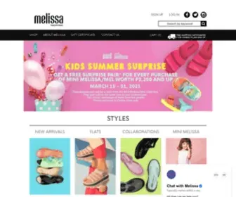 Melissaphilippines.com(The Official Melissa Philippines Online Store) Screenshot