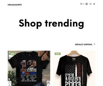 Melissashirts.com(Shop trending Melissashirts t) Screenshot