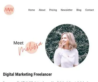 Melissawillcocks.com(Digital Marketing Freelancer) Screenshot