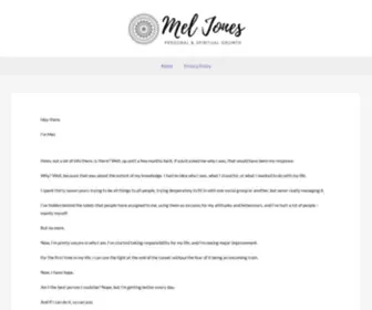 Meljones.co.uk(Mel Jones) Screenshot