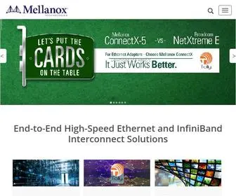 Mellanox.com(End-to-End Networking Solutions) Screenshot