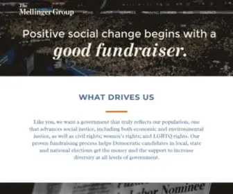 Mellingergroup.com(Positive Change Begins with a Good Fundraiser) Screenshot