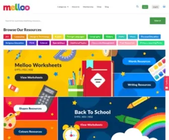 Melloo.co.uk(Primary Teaching Resources) Screenshot