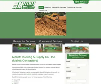 Mellottcontractors.com(Site Development & Driveway Repair in Carrboro by Mellott Contractors) Screenshot