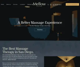 Mellow-Massage.com(Mellow Massage San Diego) Screenshot