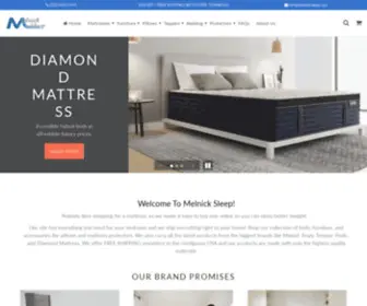 Melnicksleep.com(Online Mattress Store and Sleep Products) Screenshot