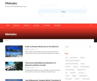 Meloaku.com(Discover the Most Beautiful Places in Asia) Screenshot